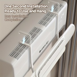 1pc Adjustable Air Conditioner Deflector - Easy Installation, Multi-Directional Wind Guide for Even Cooling, No Battery Required, White AC Unit Accessory for Home Cooling Efficiency, Modern Vent Design, Userfriendly Installation
