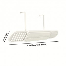 1pc Adjustable Air Conditioner Deflector - Easy Installation, Multi-Directional Wind Guide for Even Cooling, No Battery Required, White AC Unit Accessory for Home Cooling Efficiency, Modern Vent Design, Userfriendly Installation