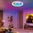 [Remote Control RGB Fan] Modern Low-Profile Ceiling Fan with RGB LED Lights - Remote Control 6-Speed Quiet Built-in Fan, Color-Changing RGB Lighting 3000K-6500K for Kids' Room, Bedroom, Living Room, Bedroom Airflow Solution, Integrated Lighting Fixture, Durable Light Combination
