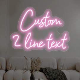 Custom Neon Sign - Personalized LED Light with USB Power, Dimmable Brightness, Neon-like Glow for Home, Bar, Cafe, Wedding, Birthday, Christmas, Halloween Decor - Easy Installation with Button Control - Perfect Gift for Businesses & Events