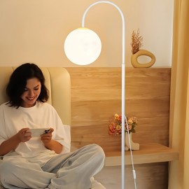 LED 3D Simulation Moon Floor Lamp, USB Plug-in Floor Lamp, Office Floor Lamp, Modern Romantic Art Floor Lamp, Bedside Lighting Floor Lamp, Portable Floor Lamp, Suitable for Home Lighting, Bedroom Lighting, Restaurant Lighting, Office Lighting