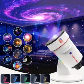 8th Gen Upgraded for galaxy Projector, Planetarium Star Projector for galaxy Night Light, 360 Rotating Nebula with Adjustable Knob And Timer for Ceiling, Gifts, Room Decor;Transform Bedroom Or Living Room Into A Mysterious Cosmic Atmosphere