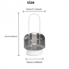 [Vintage Table Lamp] Vintage Table Lamp with Touch Control, USB-Powered Cordless Desk Light, Dimmable Bedside Lighting with Warm White/Neutral/cool Daylight, Portable Vintage Lighting for Living Room, Office, Bedroom - Ideal Gift for Christmas, Valentine's, Housewarming - Compatible with USB-Ports (No Adapter Needed), Classic Decor, Highquality Build, Office Workers