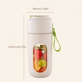 Portable Multi-function USB Wireless Juicer 12-blade Head Fast Juice Extraction Indoor Outdoor Mixing Cup Fresh Fruit Juicer