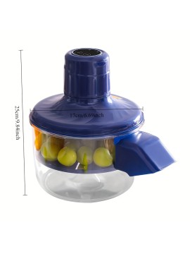 Rechargeable Electric Grape Peeler, Tomato and Garlic Slicer - Automatic Fruit & Vegetable Cutter with One-Touch Operation, No Manual Peeling Needed, Compact Design for Home, Cafe or Bakery Use – Ideal Kitchen Tool for Quick Cooking/Commercial Purposes. Perfect Christmas gift to home chefs, professional cooks, cooking enthusiasts as a modern kitchen gadget,  Quick Cooking Tool, Automatic Vegetable Cutter, Tomato Slicer Gadget, Modern Kitchen Tool, Square Kitchen Gadget,