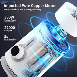 [Simplus Food Processor] Simplus Food Processor, Juicer, Dry Grinder, Ice Crusher, Includes 3 Cups, Stainless Steel Blades, for Meat Grinding, Vegetable and Fruit Juicing, Smoothies, Bean Grinding, Designed for Home Use, Food Preparation, Juicing Machine, Versatile Appliance, Compact Design, Durable Construction, Highspeed Motor, Multicup Blender, Grinding Machine, Smoothie Lovers, Cooking Hobbyists