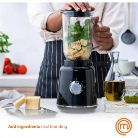 Glass Blender Shakes and Smoothies, Milkshake Maker, Drink Margarita Machine, Fruit with, Soup, Sauces, Food Puree etc, Stainless Steel Blades, 33oz, 400w, Black, Kitchen Blender, Smoothie Maker, Stylish Blender, Modern Kitchen Tool