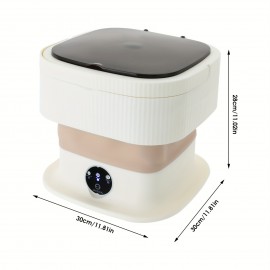Portable Mini Washing Machine: Foldable, Lightweight & Space-Saving For Home & Travel