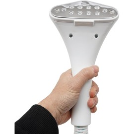 Professional 1350W Standing Garment Steamer with Ironing Board & Hanger - 45-Second Wrinkle Remover, 54.1oz Large Steam Iron for Clothes, Adjustable Height (Up to 4.85ft), Heavy-Duty Corded Steam System ( Plug, 110V)