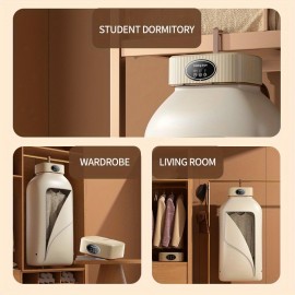 Foldable Clothes Dryer - Portable Multifunctional Drying Machine for Travel, Large Capacity High Power Dryer with Strong Wind for Quick Drying, Portable Clothing Dryer, Dryer for Clothes Travel Use, Mini Portable Dryer for Clothes, Portable Dryer for Clothes for Travel, Laundry Dryer, Spacesaving Design, Durable Construction, Efficient Airflow, Camping Essentials, Small Households