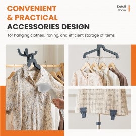 1500W Powerful Garment Steamer for Clothes Standing, Clothes Steamer Standing with Wheels, 1.7L Water Tank for 55 Min Continuous Steaming, Professional Wrinkle Remover Heats in 45 Seconds