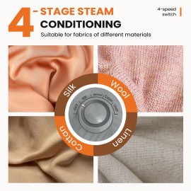 1500W Powerful Garment Steamer for Clothes Standing, Clothes Steamer Standing with Wheels, 1.7L Water Tank for 55 Min Continuous Steaming, Professional Wrinkle Remover Heats in 45 Seconds