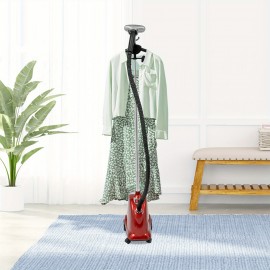 Professional Heavy-Duty Vertical Hanging Steam Iron - 1800W Powerful Steam Iron with 3.5L Large Tank, 3-in-1 Steam Ironing System & Brush, Adjustable Pole (1.3-1.75m), for Home, Apartment, Dorm, Laundry - US Plug (110-130V), Steam Iron for Clothes, Dorm Essentials, Compact Appliance, Durable Construction, Apartment Living, Dorm Room Appliance, Spacesaving Design, Sturdy Construction, Small Space Living