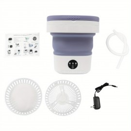 12 Liters Portable Folding Mini Washer - Upgraded Large Capacity for Underwear And Small Items, Suitable for Apartments, Dormitories, RV Traveling