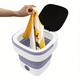 12 Liters Portable Folding Mini Washer - Upgraded Large Capacity for Underwear And Small Items, Suitable for Apartments, Dormitories, RV Traveling