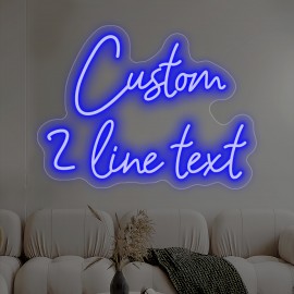 Custom Neon Sign - Personalized LED Light with USB Power, Dimmable Brightness, Neon-like Glow for Home, Bar, Cafe, Wedding, Birthday, Christmas, Halloween Decor - Easy Installation with Button Control - Perfect Gift for Businesses & Events