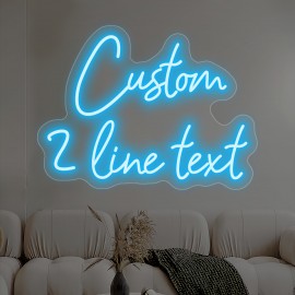 Custom Neon Sign - Personalized LED Light with USB Power, Dimmable Brightness, Neon-like Glow for Home, Bar, Cafe, Wedding, Birthday, Christmas, Halloween Decor - Easy Installation with Button Control - Perfect Gift for Businesses & Events