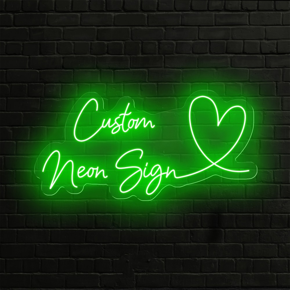 Customized Personalized LED Neon Light - Adjustable Brightness, 18-20 Inches Double Row, Special Love Design, USB-Powered Wall-Mounted Plastic Light for Anniversary, Wedding, Birthday, Valentine'S Day & Easter Decor, Neon Signs for Wall Decor
