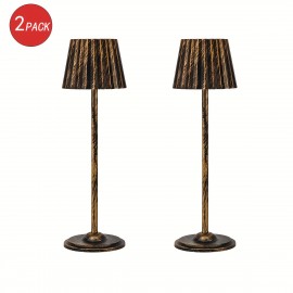 [2pcs RGB Table Lamp] 2pcs RGB Table Lamp - Dimmable Touch Light | 16 Colors, Wireless, Battery Powered | Bedside Decoration for Dining Rooms, Coffee Shops & Hotel Bars