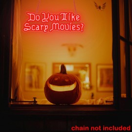 [Horror Movie Room Neon Sign] Horror Movie Neon LED Sign | Gothic Font, Halloween Decoration, Spooky Decor, Durable Party Decor, Movie Night Decor, Horror Fans, Halloween Lovers