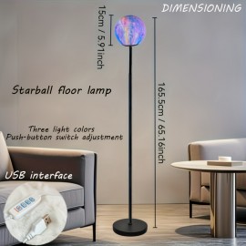 LED Starry Sky Floor Lamp, Home Ambiance Light, USB Night Light, Portable Reading Desk Lamp, Suitable for: Bedroom Bedside Lamp, Dining Room, Party, Valentine'S Day Gift, Holiday Gift, Christmas Gift