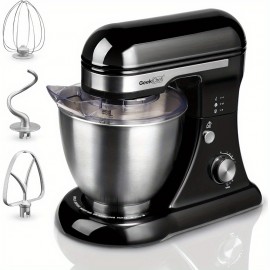 Geek Chef 4.8QT Stand Mixer 12 Speeds Tilt Head with Dough Hook Whisk Beater Bowl Rotary Knob for Home Kitchen