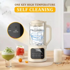 54oz 8-in-1 Automatic Nut Milk Maker Machine with 20-Blade System, Delay Start, Keep Warm & Auto Clean - Heavy-Duty for making Homemade Plant-Based Milk, Yogurt, Oat/So Coconut Chowder, Almond/Soymilk - All-in-One Blender for Healthy Drinks &